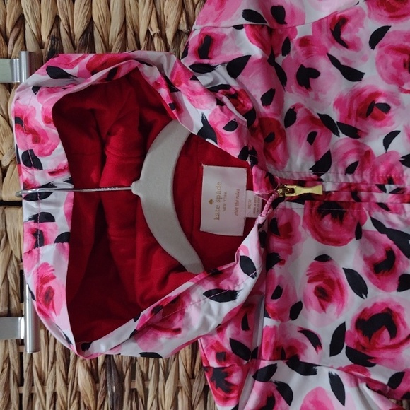 Kate Spade kids rain jacket with flowers size 3T - Picture 3 of 11